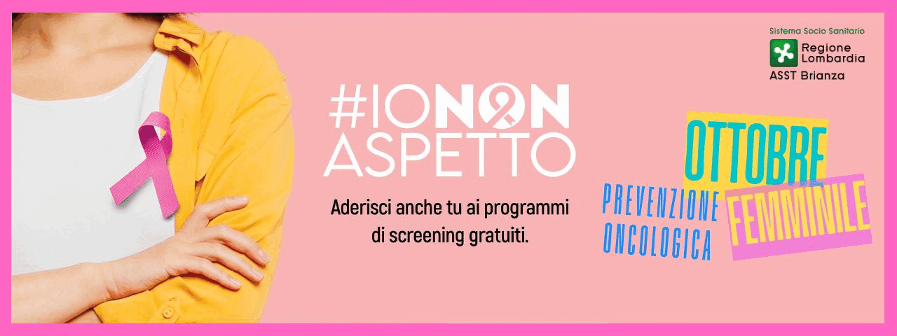 Ottobre, mese della prevenzione oncologica femminile